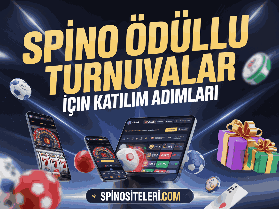 Spino Ödüllü Turnuvalar İçin Katılım Adımları